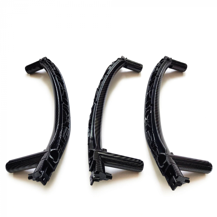 Set 3 Manere Interior Usa Pasager Dedicat BMW X5 X6 F15 F16, Negru Carbon [2]