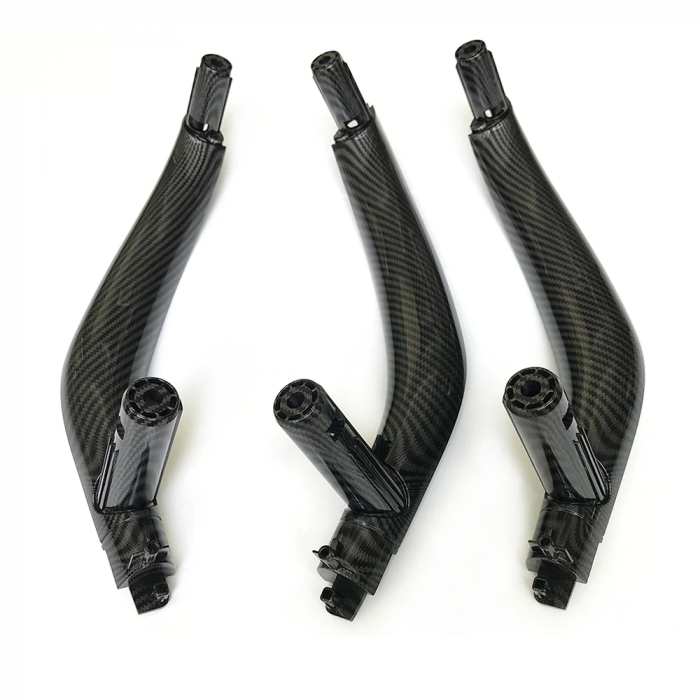 Set 3 Manere Interior Usa Pasager Dedicat BMW X5 X6 F15 F16, Negru Carbon [1]