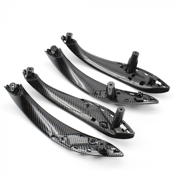 Set 4 Manere Interior Usa Portiera Dedicat BMW F30 F31 F35 F80, Negru Carbon [1]