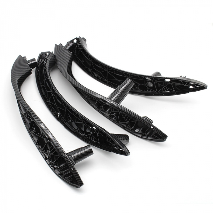 Set 4 Manere Interior Usa Portiera Dedicat BMW F30 F31 F35 F80, Negru Carbon [2]