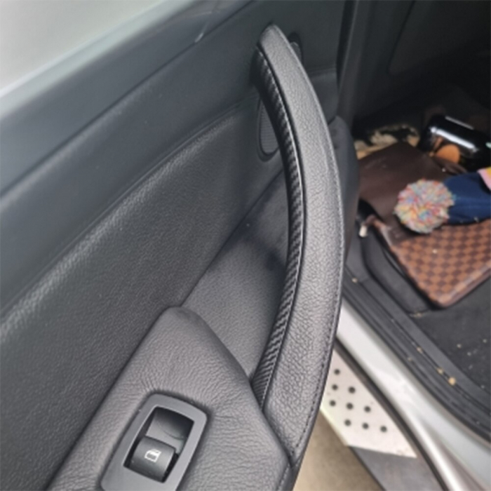 Set 4 Manere Interior Usa Dedicat BMW X5 X6 E70 E71, Negru Carbon [3]