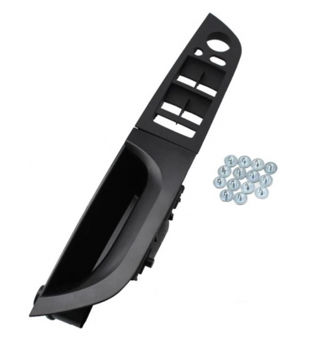 Maner Ornament Butoane Gemuri Oglinzi Sofer BMW Seria 3 E90 E91, Stanga, Negru [1]
