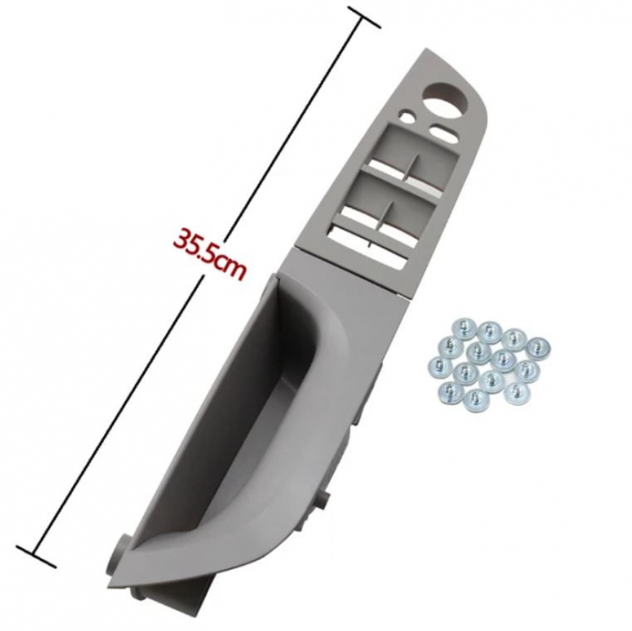 Maner Ornament Butoane Gemuri Oglinzi Sofer BMW Seria 3 E90 E91, Stanga, Gri [2]