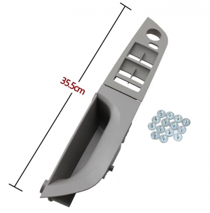Maner Ornament Butoane Gemuri Oglinzi Sofer BMW Seria 3 E90 E91, Stanga, Gri [2]