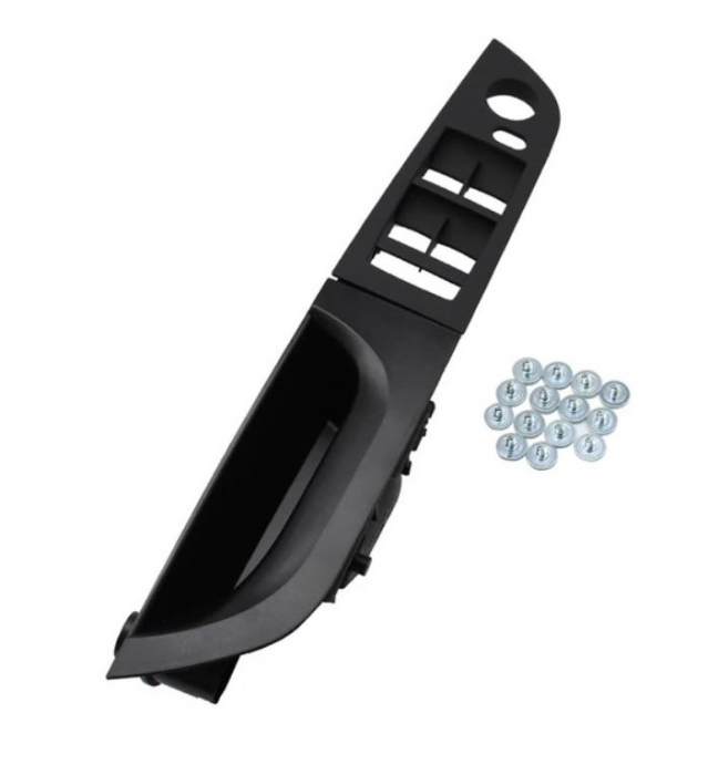 Maner Ornament Butoane Gemuri Oglinzi Sofer BMW Seria 3 E90 E91, Stanga, Negru [1]