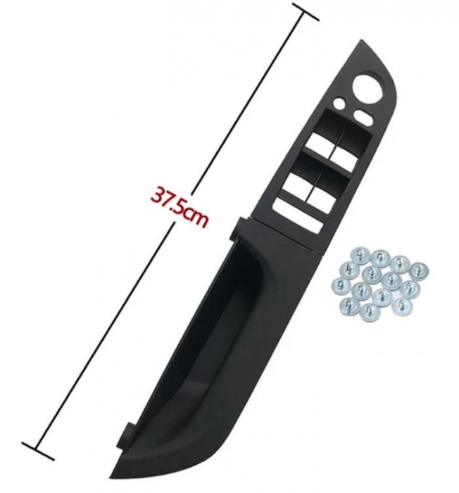 Maner Ornament Butoane Gemuri Oglinzi Sofer BMW Seria 3 E90 E91, Stanga, Negru [2]