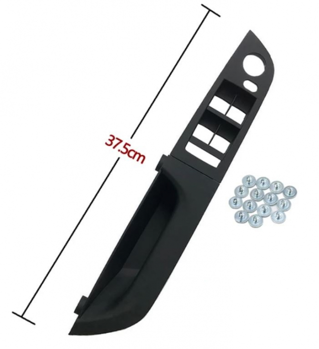 Maner Ornament Butoane Gemuri Oglinzi Sofer BMW Seria 3 E90 E91, Stanga, Negru [2]