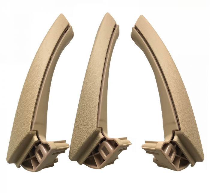 Set 3 Manere Complete Usi Portiere Dedicat BMW Seria 3 E90 E91 E92, Bej [1]