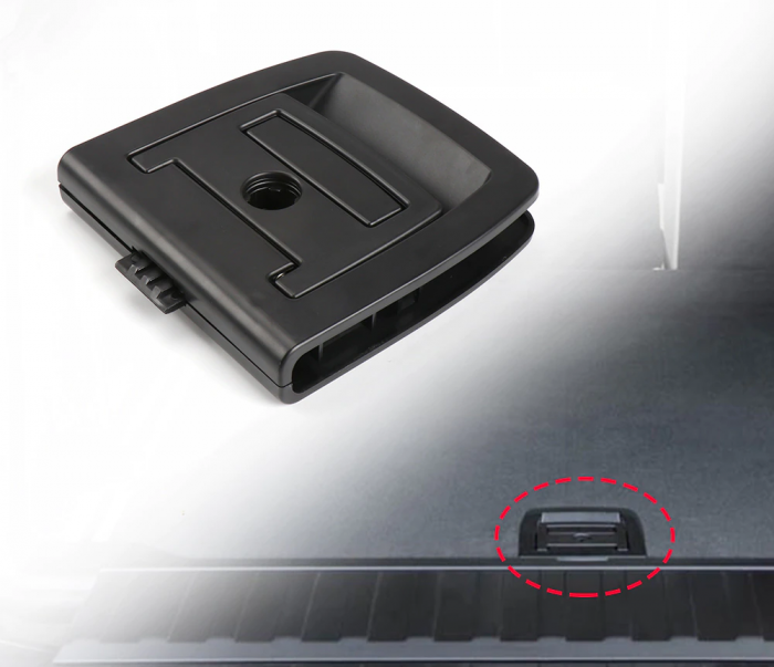 Maner Ornament Tava Portbagaj Dedicat BMW X5 X6 E70 E71 E60 E61 F15 F16, Negru, cu yala [2]