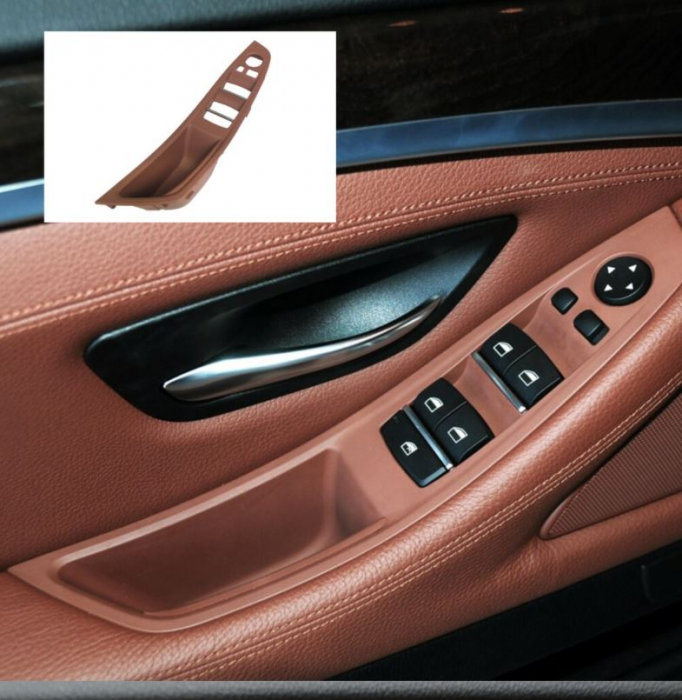 Maner Usa Portiera Dedicat BMW Seria 5 F10 F11, Stanga, Rosu Maro [2]