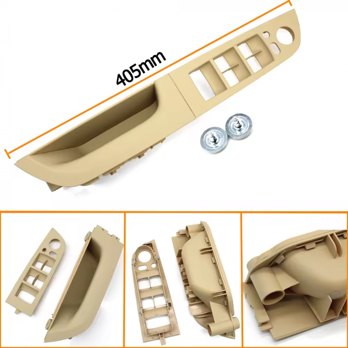 Maner Ornament Butoane Gemuri Oglinzi Sofer BMW Seria 3 M3 E93, Stanga, Bej [2]