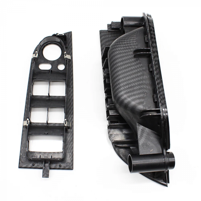 Maner Ornament Butoane Gemuri Oglinzi Sofer BMW Seria 3 E91, Stanga, Negru Carbon [2]