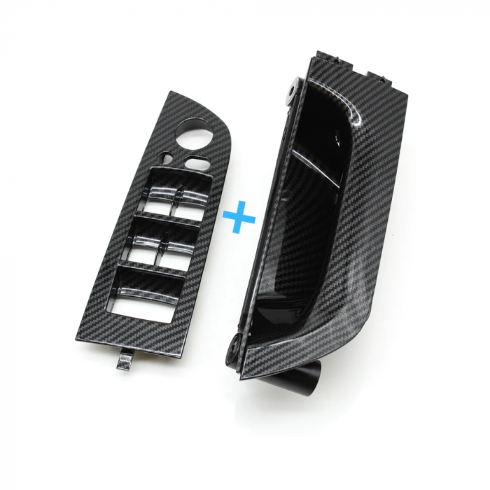 Maner Ornament Butoane Gemuri Oglinzi Sofer BMW Seria 3 M3 E93, Stanga, Negru Carbon [1]