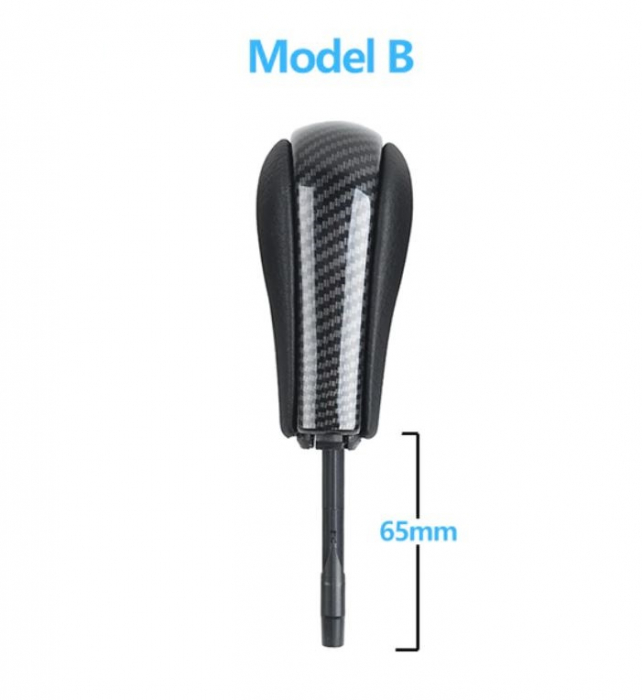 Maneta Schimbator Selector Cutie Automata Dedicat BMW E81 E82 E87 E88 E90 E91 E92 Z4 E85 E86 E89, Carbon, 65mm, Nonfacelift [2]
