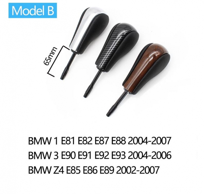 Maneta Schimbator Selector Cutie Automata Dedicat BMW E81 E82 E87 E88 E90 E91 E92 Z4 E85 E86 E89, Carbon, 65mm, Nonfacelift [4]