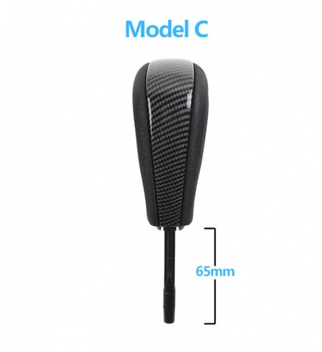 Maneta Schimbator Selector Cutie Automata Dedicat BMW E87 E90 E84 E89, Negru Carbon, 65mm, Facelift [4]
