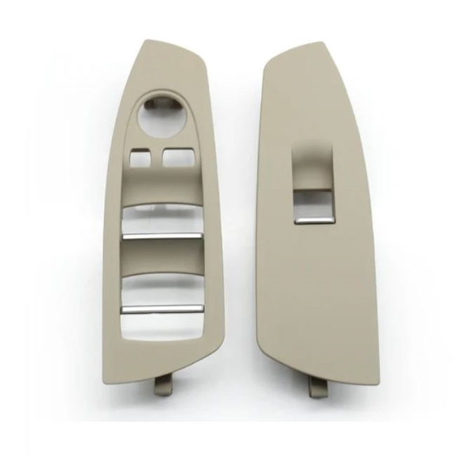 Set Trim Ornament Masca Rama Usa Butoane Geamuri Oglinzi Dedicat BMW Seria 7 F01 F02, Oyster [1]
