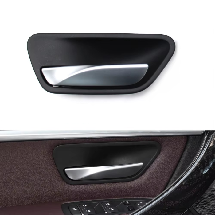 Ornament cu Levier Usa Portiera Dedicat BMW F30 F34 F36 F32 F33 F82 F83, Stanga, Negru [2]