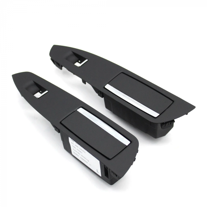 Set Ornament Maner Usa Scrumiera Spate Dedicat BMW Seria 7 F01 F02, Facelift, fara buton perdeluta, Negru [1]