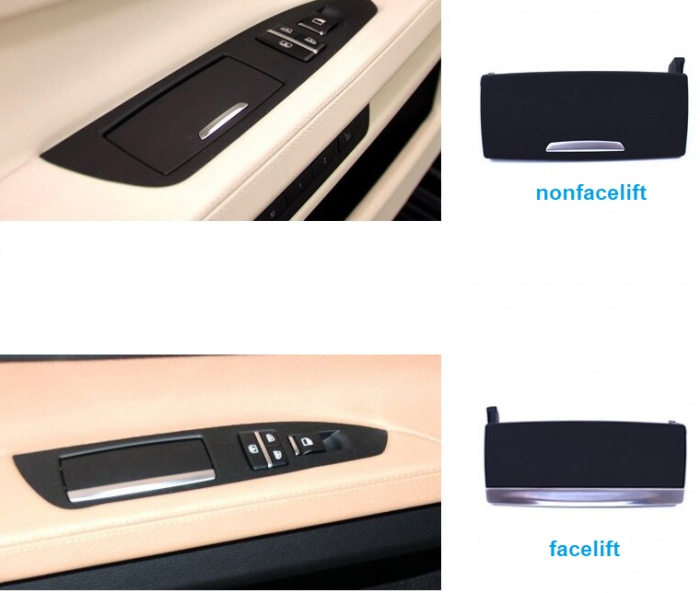Capac Ornament Scrumiera Usa Spate Dedicat BMW X1 F30 F31 F35 F01 F02 E84, NonFacelift, Dreapta, Bej [3]