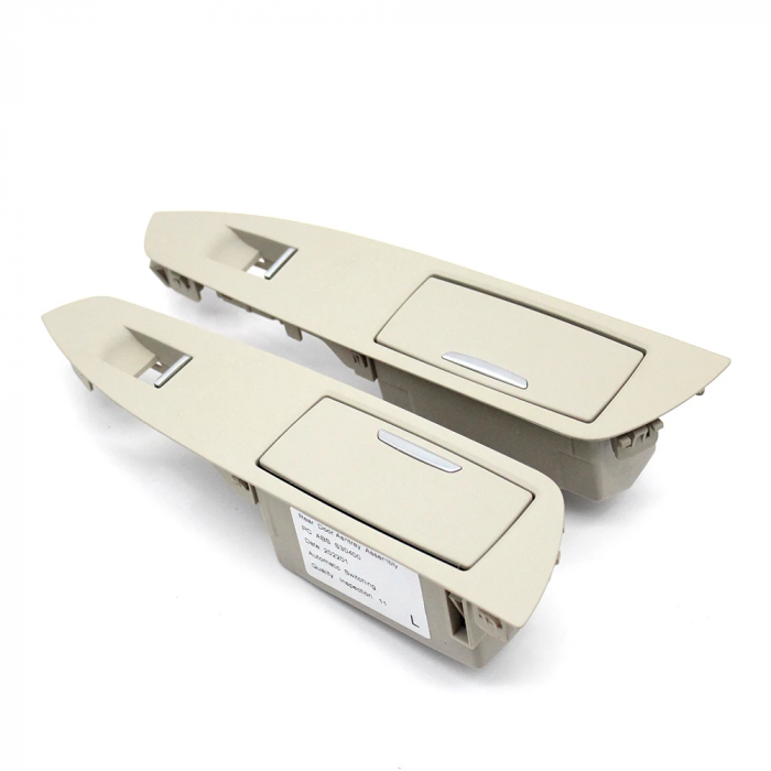 Set Ornament Maner Usa Scrumiera Spate Dedicat BMW Seria 7 F01 F02 NonFacelift, fara buton perdeluta, Oyster [1]