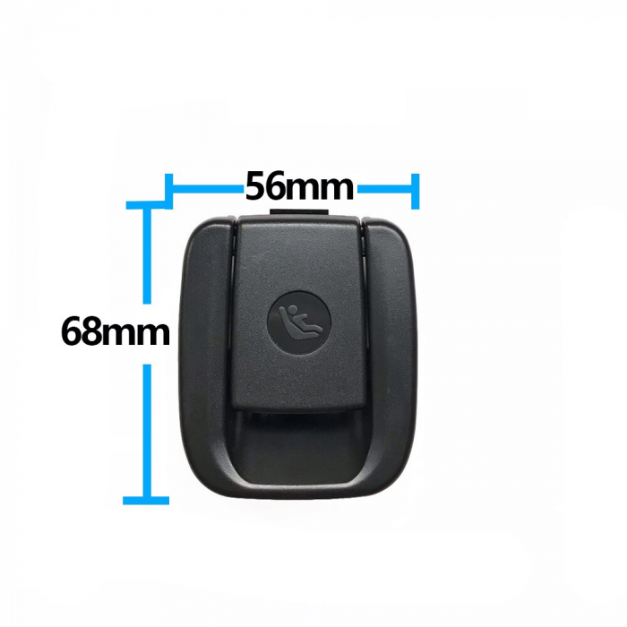 Trim Ornament Capac Masca Bancheta Suport ISOFIX Dedicat BMW F45 F46 X1 F48 F49 X2 F39, Negru [2]