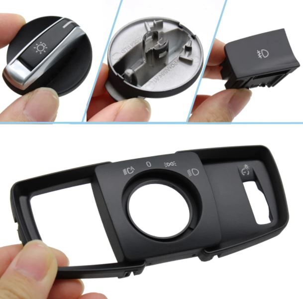Ornament Masca Buton Bloc Lumini Faruri Dedicat BMW F20 F21 F22 F23 F87 F30 F31 F34 F35 F32 F33 F36 F82 F83 [2]