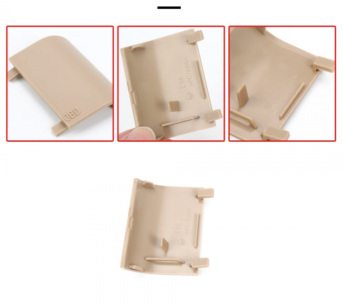 Trim Ornament Capac Masca Mufa OBD Dedicat BMW Seria 7 E65 E66, Bej [2]