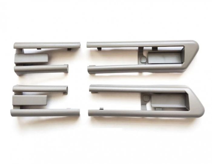 Set 4 Piese Ornament Masca Sina Scaun Fata Dedicat BMW F01 F02 F07 F10 F11, Nonfacelift, Gri [1]