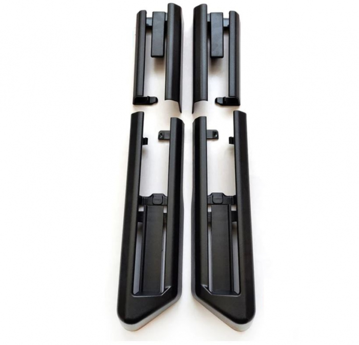 Set 4 Piese Ornament Masca Sina Scaun Fata Dedicat BMW F01 F02 F07 F10 F11, Facelift, Negru  [1]