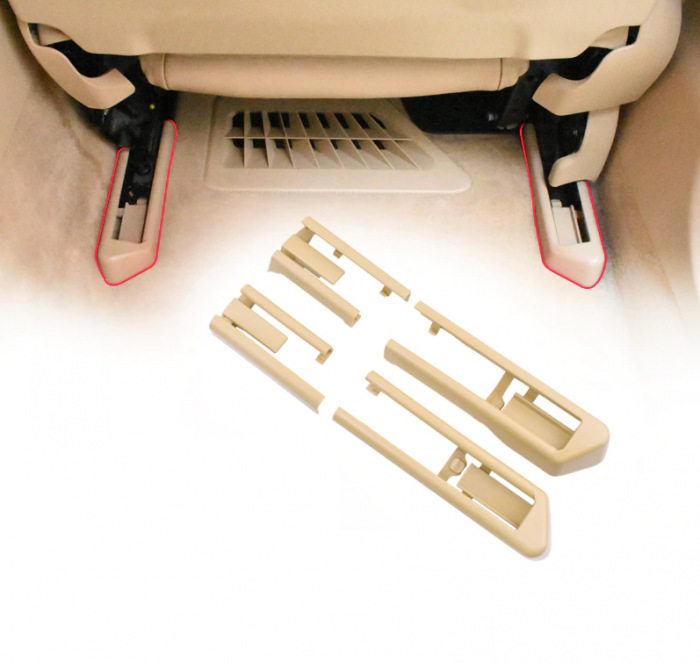 Set 4 Piese Ornament Masca Sina Scaun Fata Dedicat BMW F01 F02 F07 F10 F11, Nonfacelift, Bej [2]