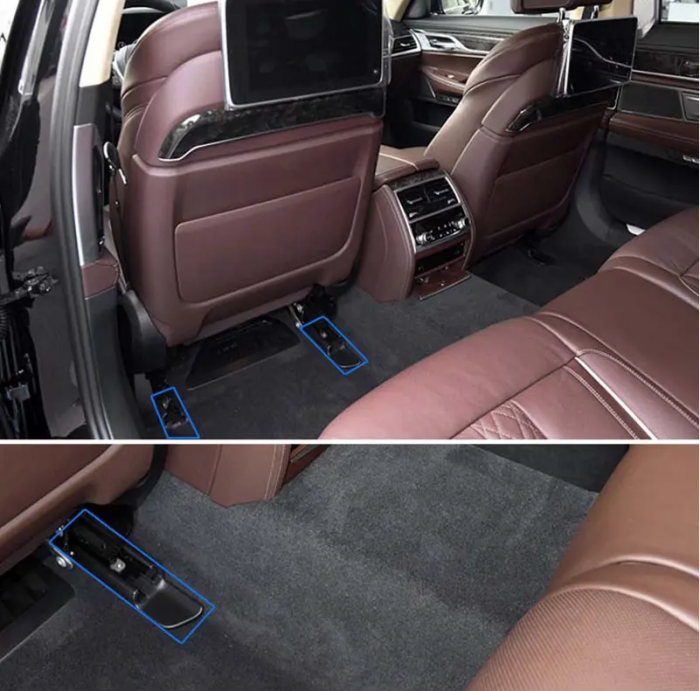 Ornament Masca Sina Scaun Fata Dedicat BMW G30 G31 G38, Maro inchis [2]