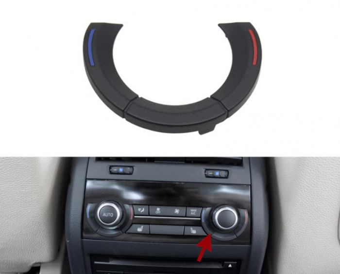 Trim Ornament Masca Consola Clima Cotiera Spate Dedicat BMW F01 F02 F06 F07 F10 F11 F15 F16, Dreapta, Facelift [2]