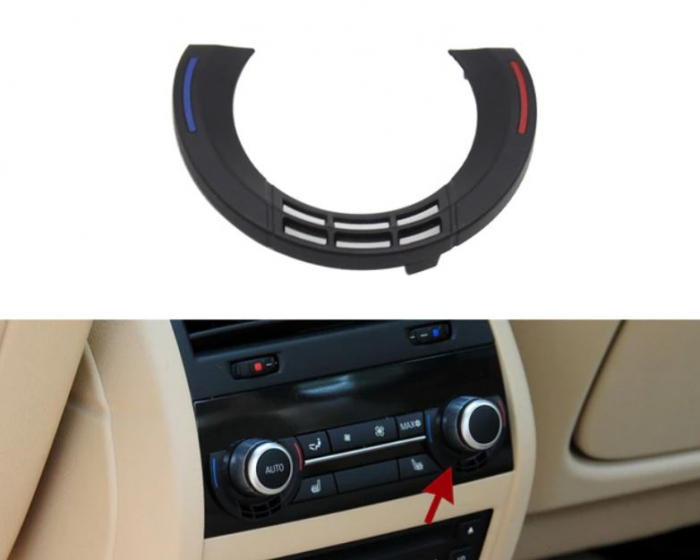 Trim Ornament Masca Consola Clima Cotiera Spate Dedicat BMW F01 F02 F06 F07 F10 F11 F15 F16, Dreapta, NonFacelift [2]