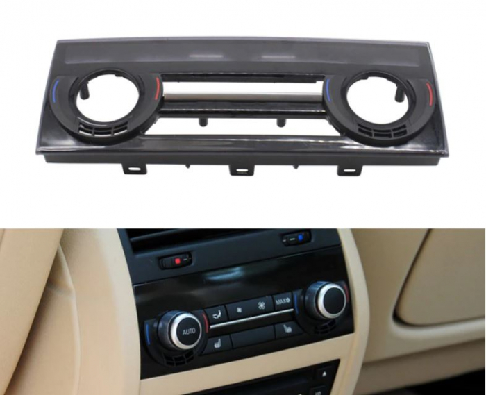 Trim Ornament Masca Consola Clima Cotiera Spate Dedicat BMW F01 F02 F06 F07 F10 F11 F15 F16, NonFacelift [3]