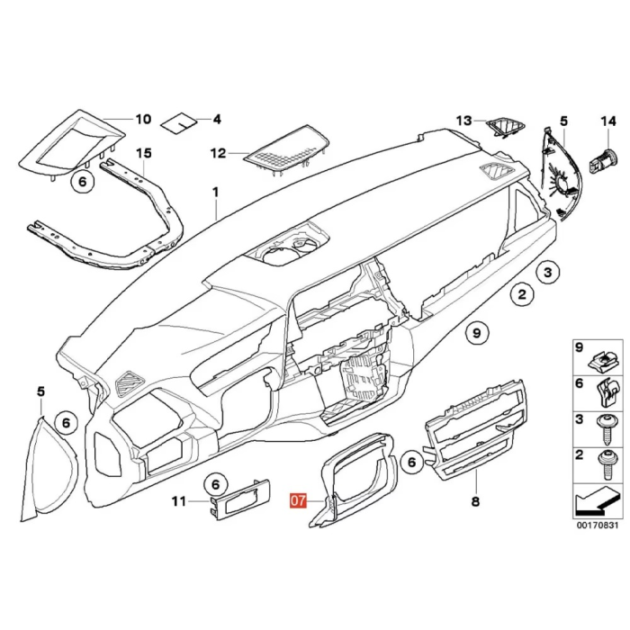 Ornament Spuma Baza Volan Dedicat BMW X5 X6 E70 E71 [5]