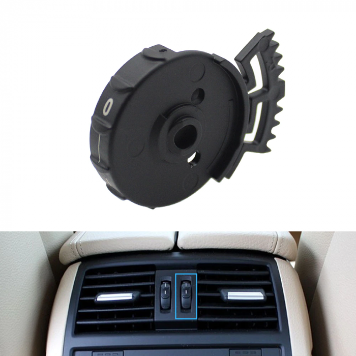 Rotita Buton Volum Aer Grila Ventilatie Dedicat BMW F10 F11, Dreapta Spate [2]