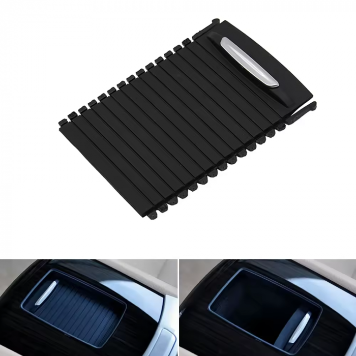 Rulou Suport Pahare Buzunar Bancheta Dedicat BMW Seria 7 F01 F02, Negru [4]