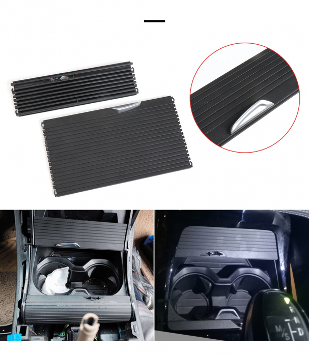 Rulou Ornament Suport Pahare Consola Centrala Dedicat BMW X1 X2 F48 F49 F39 [3]