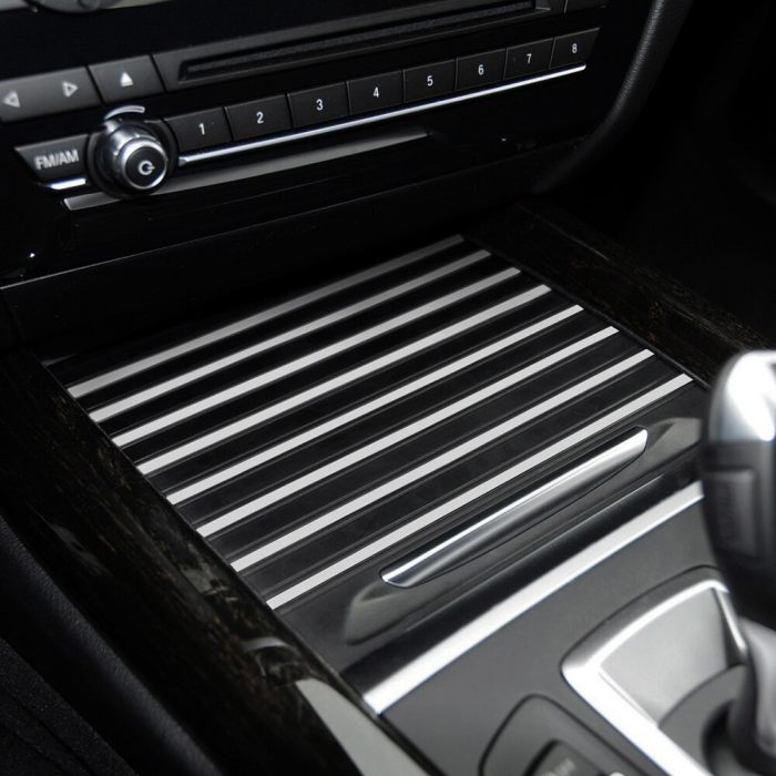 Rulou Ornament Suport Pahare Consola Centrala Dedicat BMW X5 X6 F15 F16, Crom [3]