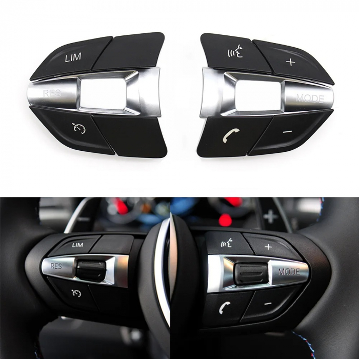 Set 10 Butoane Volan M Dedicat BMW  F10 F11 F30 F31 F34 F01 F02 F07 F06 F12 F25 F26 F15 F16 M2 M3 M4 M5 X5M X6M [3]