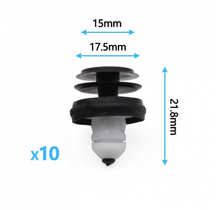 Set 10 Clipsuri Suruburi Plastic Panou Usa Portiera Dedicat BMW G01 G02 G20 G30 G32 G29 G05 G06 G07 [3]