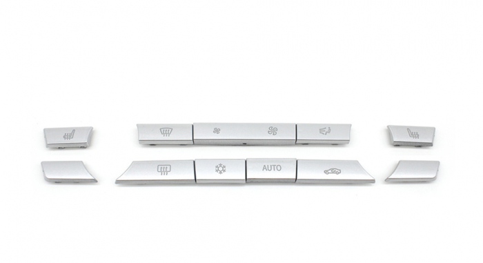 Set 11buc Butoane Consola Clima Ventilatie AC Aer Dedicat BMW F01 F02 F06 F07 F10 F11 F13 F15 F16, Crom [1]