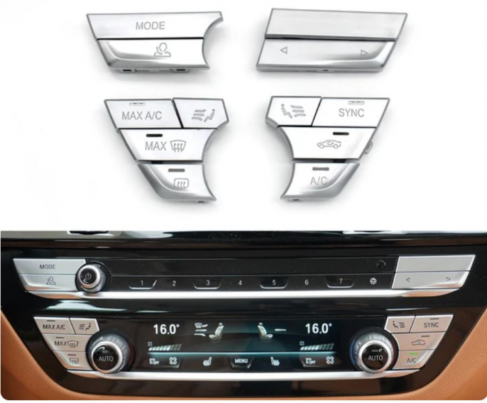 Set 12 Butoane Panou Clima Dedicat BMW G30 G31 G32 G11 G12, Model B [4]