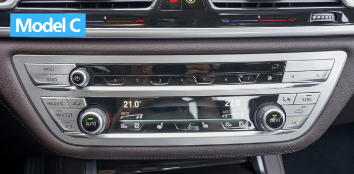 Set 12 Butoane Panou Clima Dedicat BMW G30 G31 G32 G11 G12, Model C [5]
