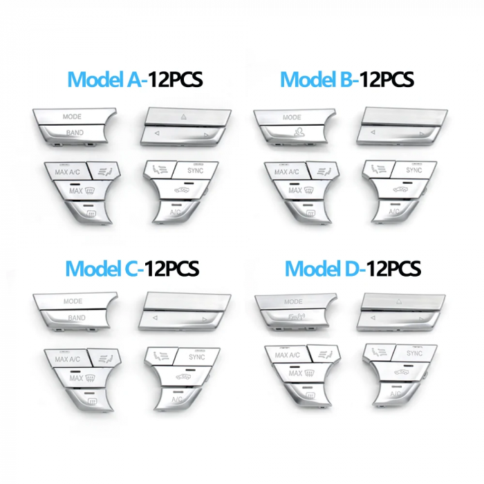 Set 12 Butoane Panou Clima Dedicat BMW G30 G31 G32 G11 G12, Model C [6]