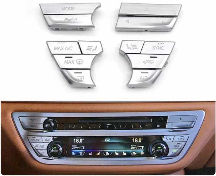 Set 12 Butoane Panou Clima Dedicat BMW G30 G31 G32 G11 G12, Model D [4]