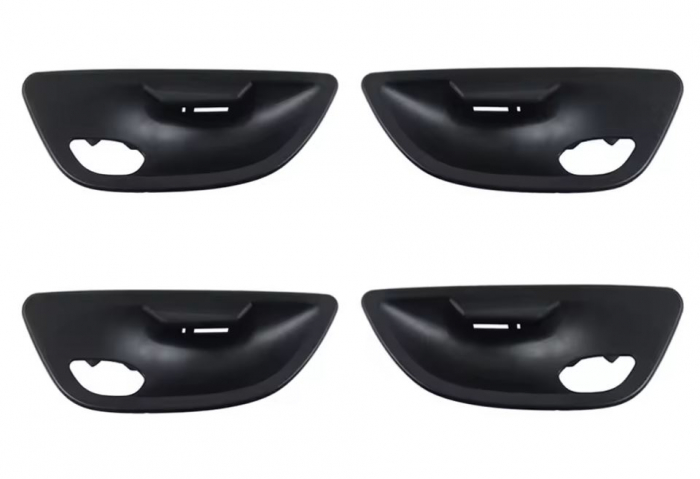 Set 4 Ornamente Manere Levier Usa Dedicat BMW Seria 5 F10 F11, Negru [1]