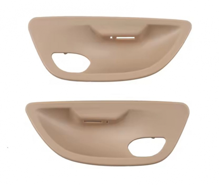 Set 2 Ornamente Manere Levier Usa Dedicat BMW Seria 5 F10 F11, Bej [1]