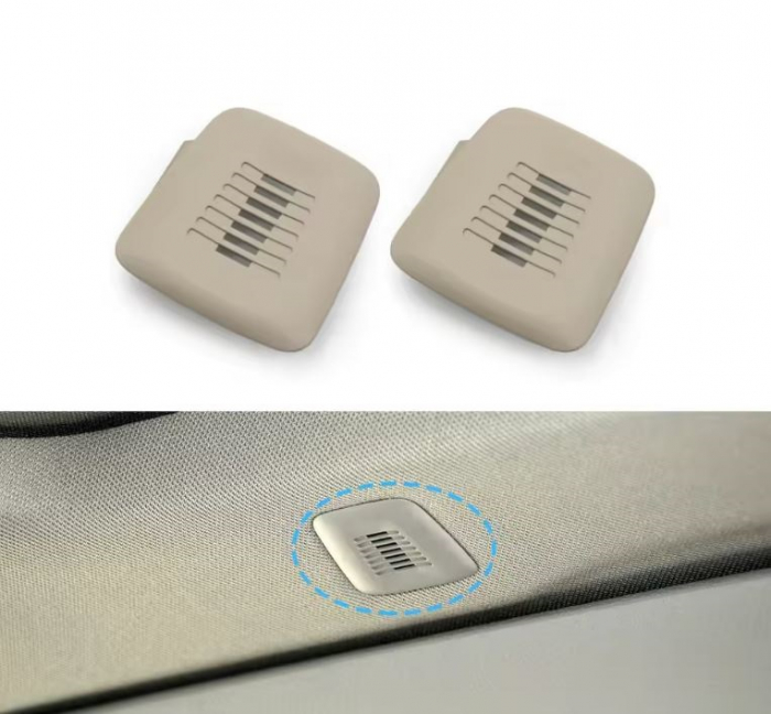 Set 2 Piese Trim Masca Ornament Microfon Plafon Dedicat BMW F30 F32 F07 F10 F15 F16 F12 F25 F49 G20 G30 G31 G01, Oyster [2]